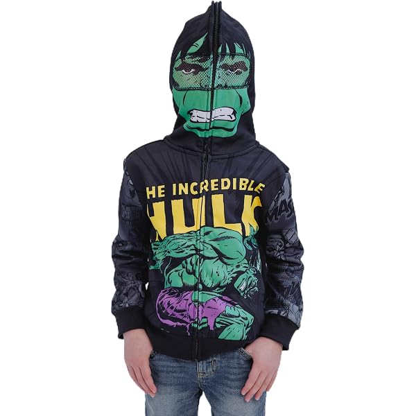 Amazon.com: TAKUSHI HF Zip Up Boy's 3D Printed Superhero Mask